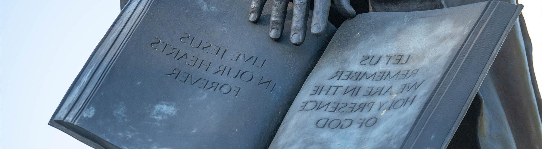 Statue on SMC's campus